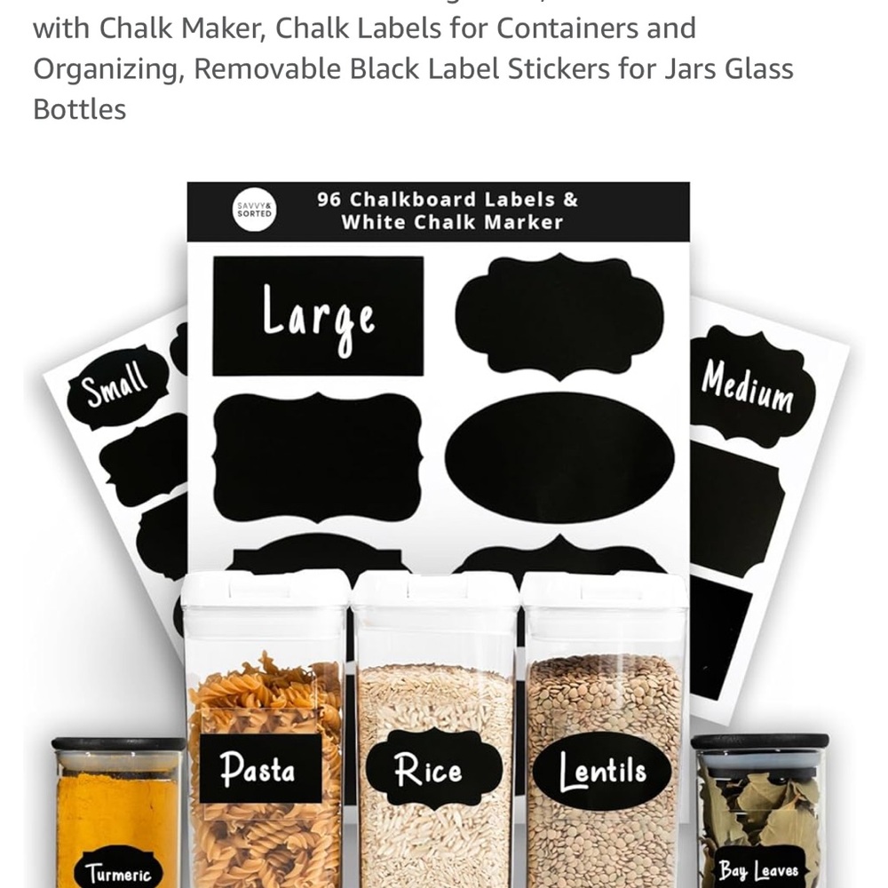 Savvy & Sorted Chalkboard Label Set - Picture 2 of 4